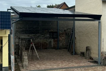 Ecosolarcarport Solar-Nachrüstung auf bestehendem Stahl-Carport – Effizientes Solar-Upgrade