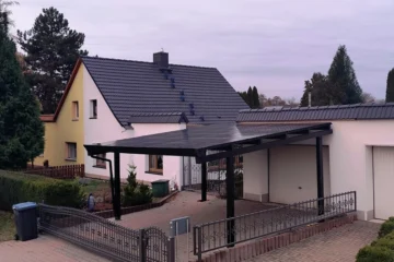 Ecosolarcarport Luxo Doppel-Solarcarport für Privathäuser in Deutschland – Modernes Design
