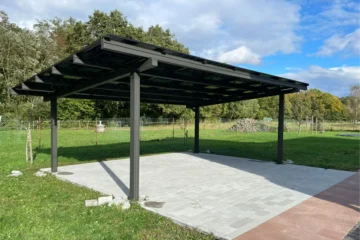 Ecosolarcarport maßgeschneidertes Solarcarport Projekt in Deutschland nach Kundenwunsch