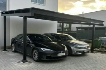 Ecosolarcarport Luxo Doppel-Solarcarport Installation in Österreich – Referenzprojekt