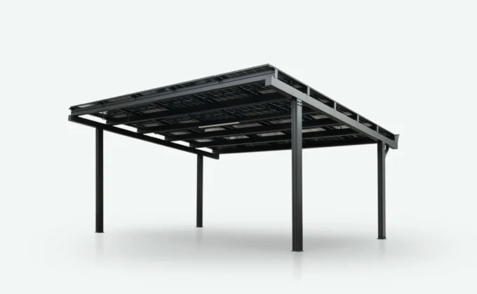 luxo Double Space Solar Carport(1)