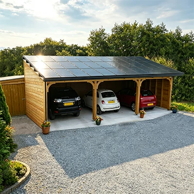 Retrofitting an existing carport with solar panels